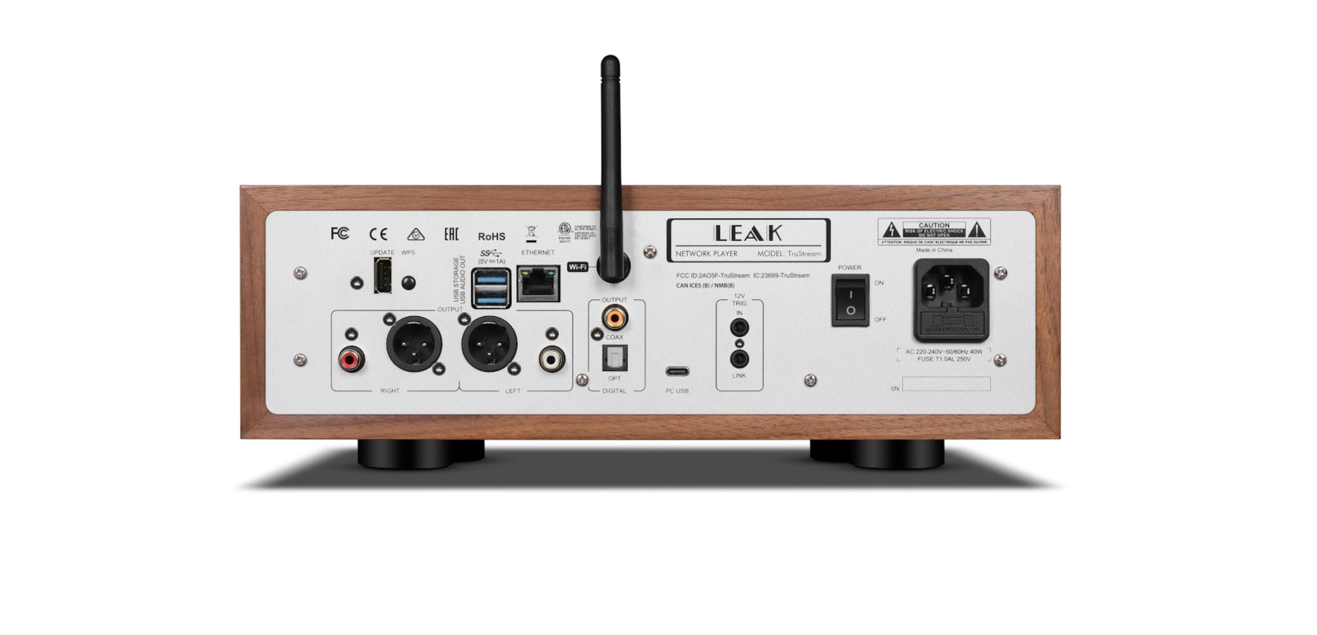 LEAK TruStream Standard trasera y conexiones